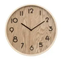 Ivana 193109 Orologio da parete MDF Beige Silenzioso