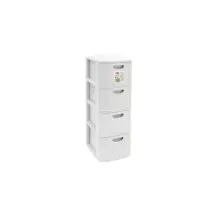 L.Domus Cassettiera Slim 4 cassetti bianco – Mobile salvaspazio Stefanplast 90700