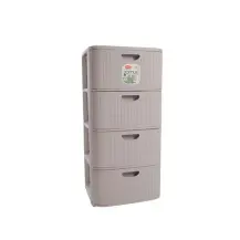 Cassettiera Domus 4 Cassetti Plastica Rigenerata Stefanplast 90704