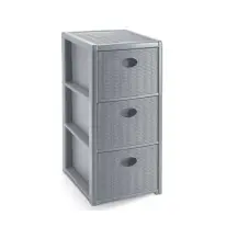 Cassettiera Elegance Slim 3C Stone Gray Stefanplast 30254