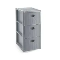 Cassettiera Elegance Slim 3C Stone Gray Stefanplast 30254