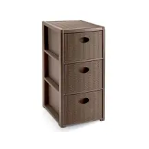 Cassettiera Elegance Slim 3C Tortora – Design compatto Stefanplast 30252