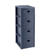 Elegance Cassettiera in Plastica 30x40x80 cm - SL Navy Stefanplast 30303