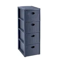 Elegance Cassettiera in Plastica 30x40x80 cm - SL Navy Stefanplast 30303