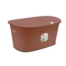 Cesta Portabiancheria Domus 35 Litri Mocha Mousse Stefanplast 91104