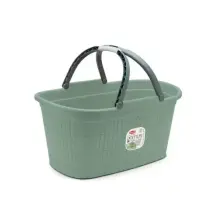 Cesta Domus 35 Litri Verde con Manici Stefanplast 91202
