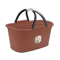 Cesta Domus Mocha Mousse 35L con Manici Stefanplast 91204