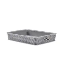 Cestino Elegance 30950/5 grande in midollino – 35,5x26x6 cm Stefanplast 3095/6