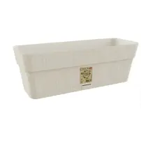 Ethica Balconetta Gesso 50 cm – Vaso riciclato Stefanplast 68250