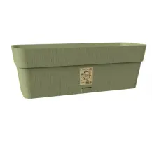 Ethica Balconetta Verde Oliva 50 cm &ndash; Vaso 100% riciclato Stefanplast 68252