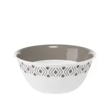 Ciotola Tosca 23x10 cm in plastica Bianco/Tortora Stefanplast 55050