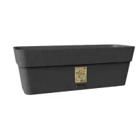 Ethica Balconetta Grafite 50 cm – Vaso riciclato Made in Italy Stefanplast 68251