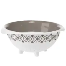 Scolapasta Tosca 28 cm Bianco/Tortora Stefanplast 55250
