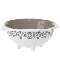 Scolapasta Tosca 28 cm Bianco/Tortora Stefanplast 55250