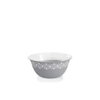 Ciotola Tosca 19cm Bianco/Grigio Stefanplast 55003