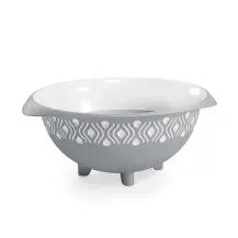 Scolapasta Tosca 28 cm Bianco/Grigio Stefanplast 55252