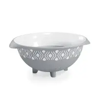 Scolapasta Tosca 28 cm Bianco/Grigio Stefanplast 55252