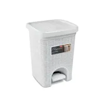 Elegance Pattumiera 6 Lt con finitura Midollino Stefanplast 3010