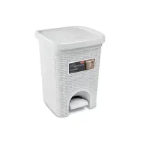 Elegance Pattumiera 6 Lt con finitura Midollino Stefanplast 3010