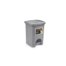 Elegance Pattumiera 6 Lt con finitura Midollino Stefanplast 3010
