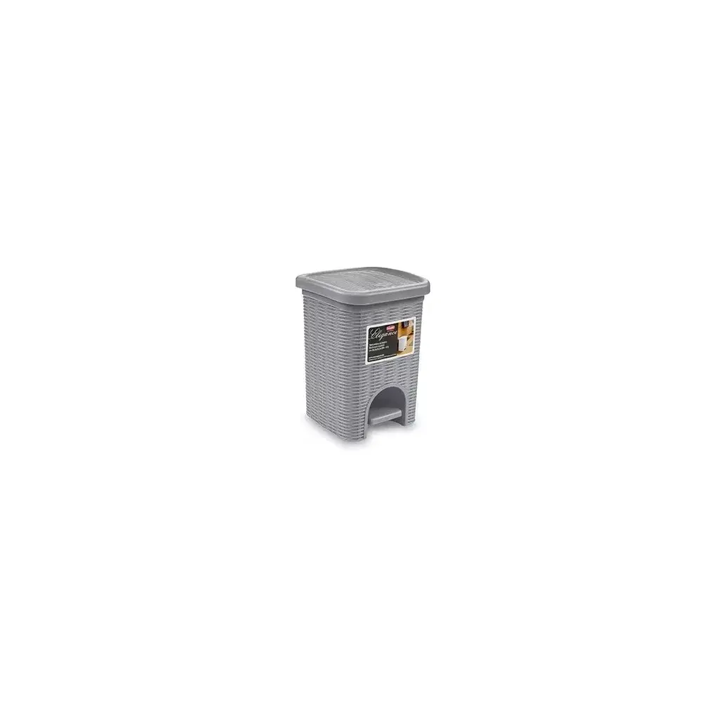 Elegance Pattumiera 6 Lt con finitura Midollino Stefanplast 3010
