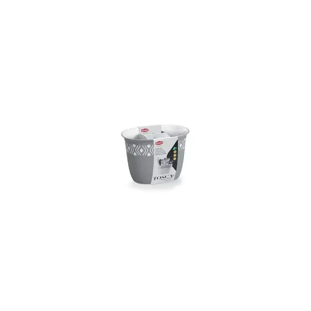 Scolaposate 55702 Tosca Bianco/Grigio – Tessuto di qualità Stefanplast 55702