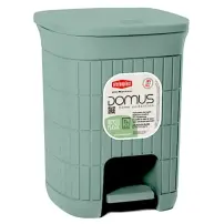 Domus Pattumiera Bagno Verde 6L Plastica Rigenerata Stefanplast 90402