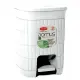 Domus Pattumiera Bagno 6L con Pedale - Plastica Rigenerata Stefanplast 90400