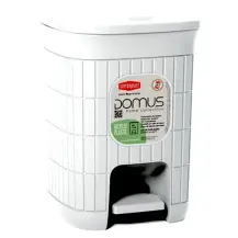 Domus Pattumiera Bagno 6L con Pedale - Plastica Rigenerata Stefanplast 90400