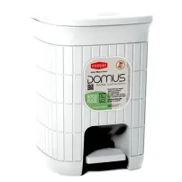 Domus Pattumiera Bagno 6L con Pedale - Plastica Rigenerata Stefanplast 90400