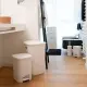 Domus Pattumiera Bagno 6L con Pedale - Plastica Rigenerata Stefanplast 90400