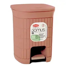 Domus Pattumiera Mocha Mousse 6L – plastica rigenerata Stefanplast 90404
