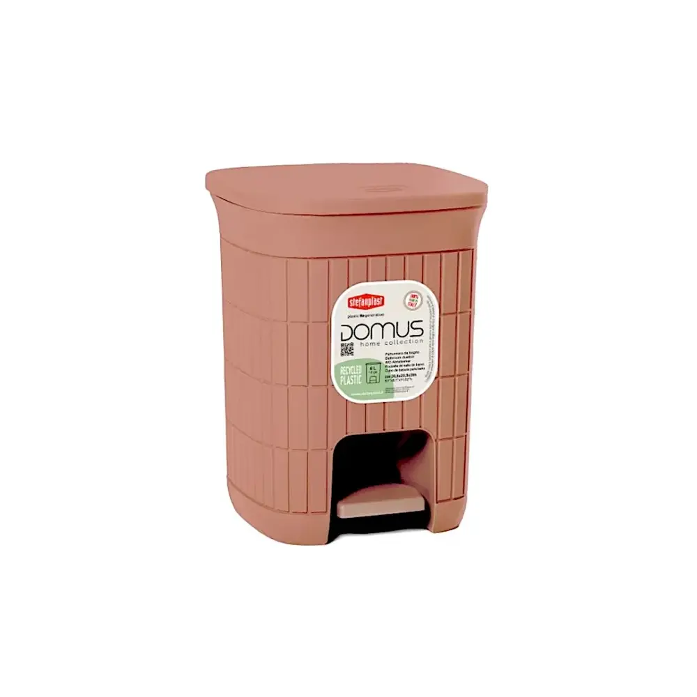 Domus Pattumiera Mocha Mousse 6L &ndash; plastica rigenerata Stefanplast 90404