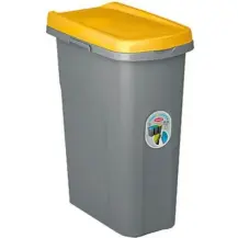 Pattumiera 25Lt Gialla in plastica - Sistema di raccolta… Stefanplast 70740