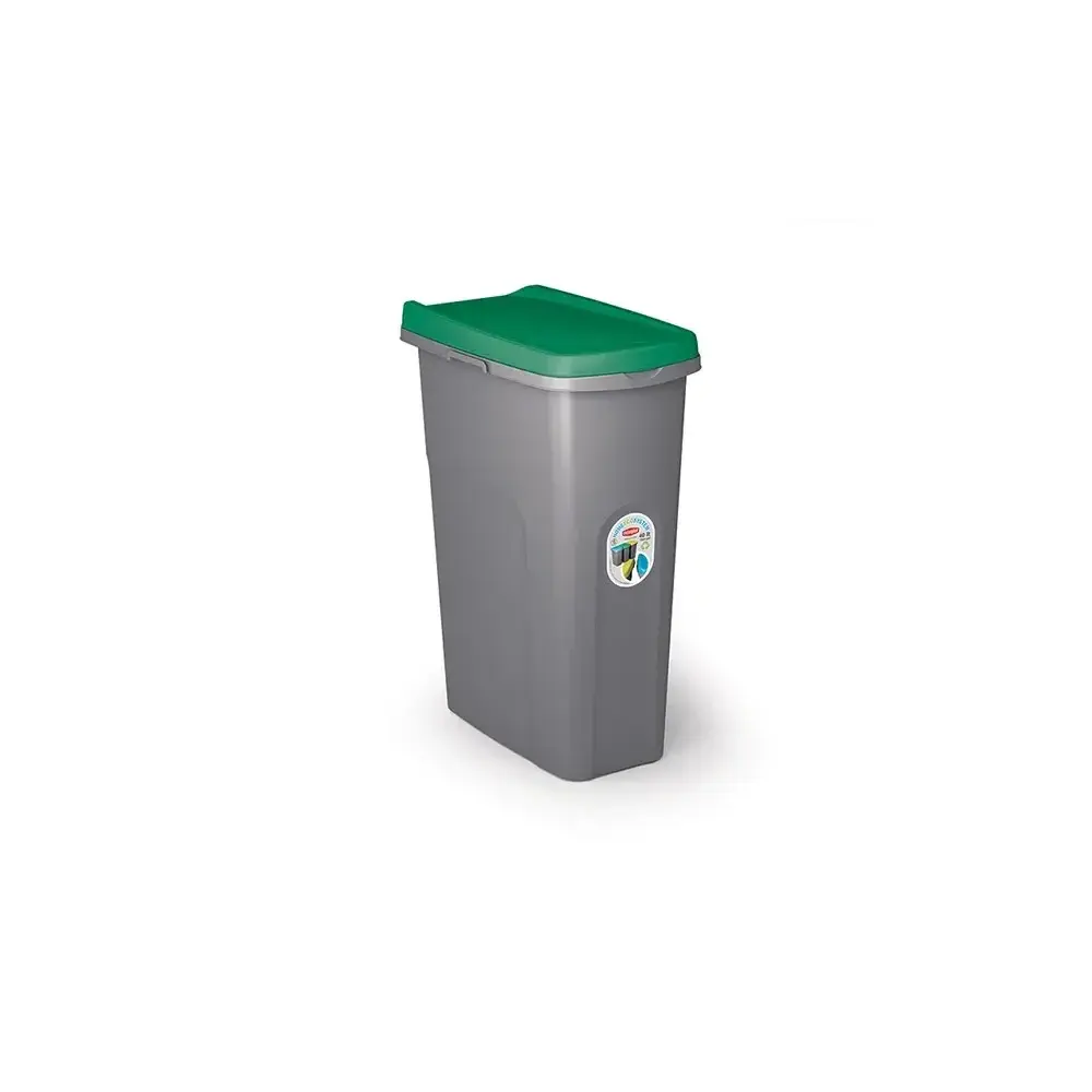 Pattumiera 40 Lt Verde in plastica – Sistema di raccolta… Stefanplast 70781