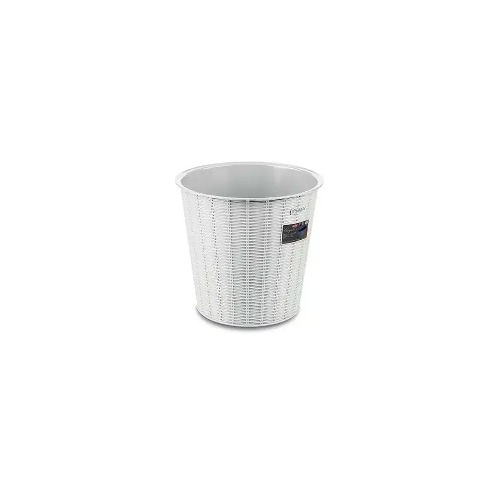 Cestino getta carte rattan bianco 10Lt Stefanplast 29700