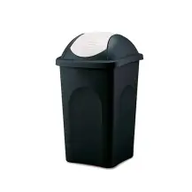 Pattumiera basculante 60Lt Nero/Bianco 70207 Stefanplast 70207