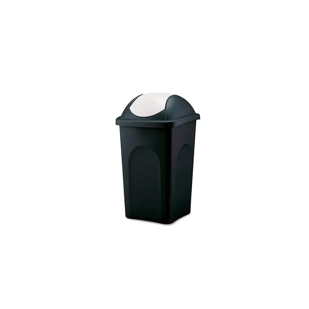 Pattumiera basculante 60Lt Nero/Bianco 70207 Stefanplast 70207