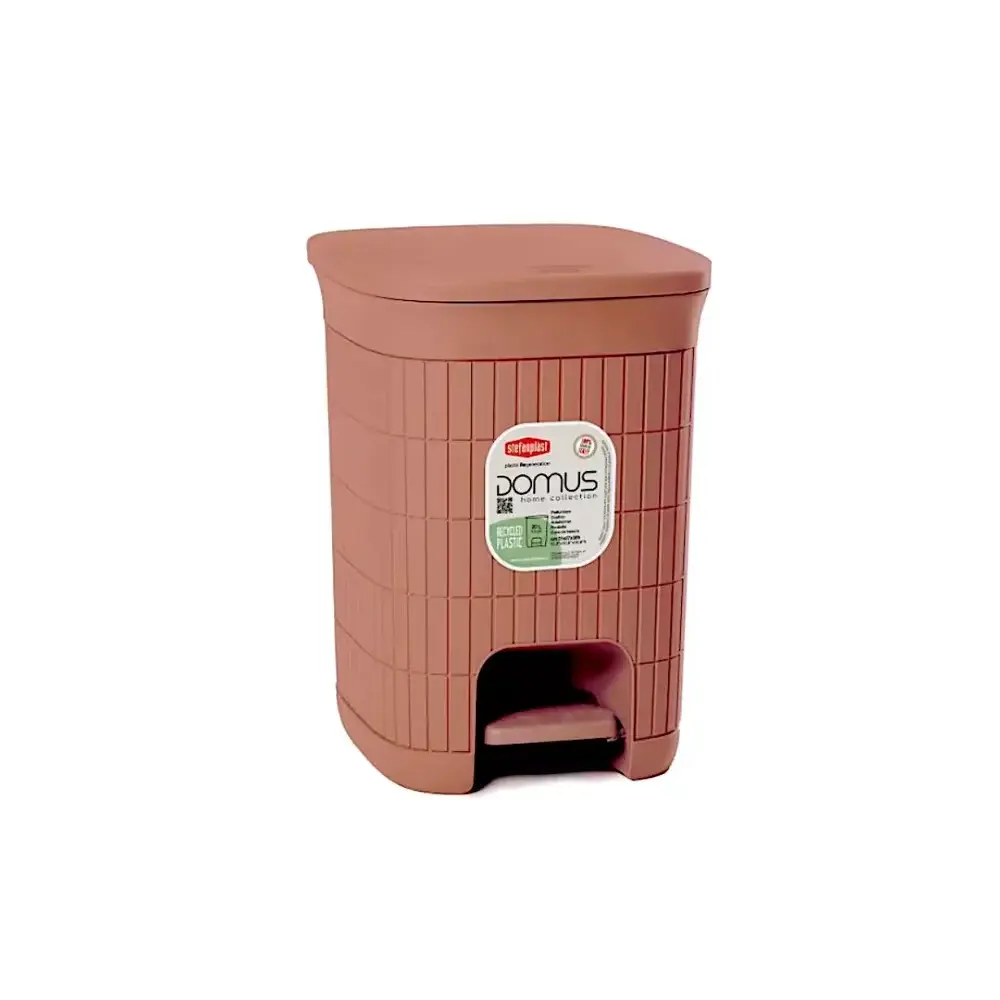 Domus Pattumiera Mocha Mousse 20L in plastica rigenerata Stefanplast 90304