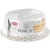Portatorte Tosca Bianco/Tortora Stefanplast 55850