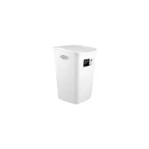 Elegance Portabiancheria 36 Lt Bianco in plastica effetto&hellip; Stefanplast 30500