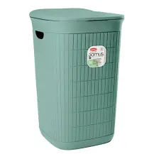 Portabiancheria Domus 50L Verde – Plastica rigenerata Stefanplast 90202