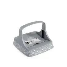 Portatovaglioli Tosca Bianco/Grigio Stefanplast 55802
