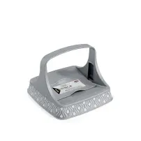 Portatovaglioli Tosca Bianco/Grigio Stefanplast 55802