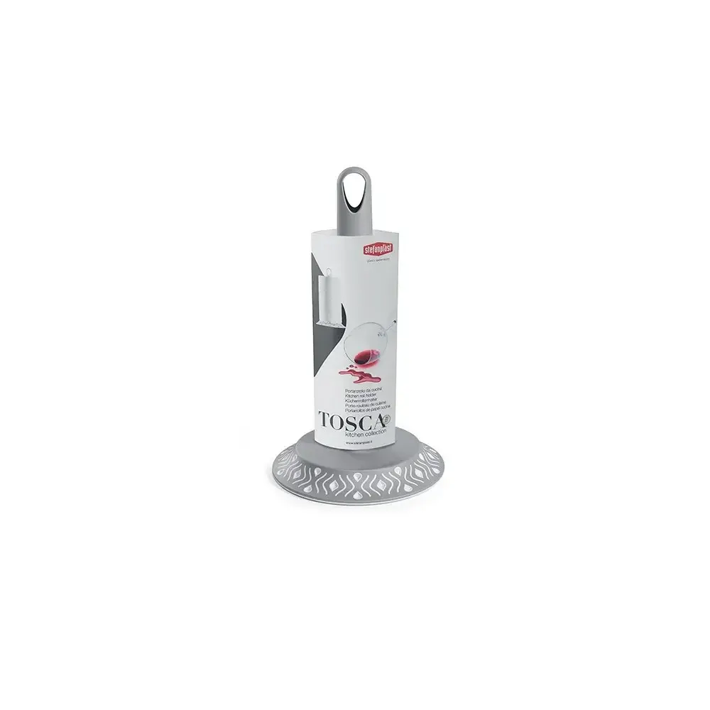 Portarotolo Tosca Bianco/Grigio Stefanplast 55302