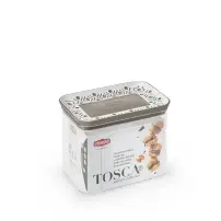 Barattolo Tosca Rett 1,2Lt Bianco/Tortora Stefanplast 55600