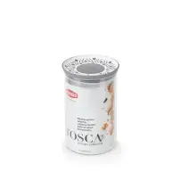 Barattolo 55454 Tondo Tosca 1,2 lt Bianco/Grigio Stefanplast 55454