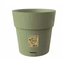 ETHICA Vaso Verde Oliva 25cm – Vaso Riciclato Stefanplast 68102