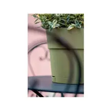 ETHICA Vaso Verde Oliva 25cm – Vaso Riciclato Stefanplast 68102