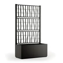 Fioriera Ethica 80 cm grafite 80 litri Stefanplast 68601
